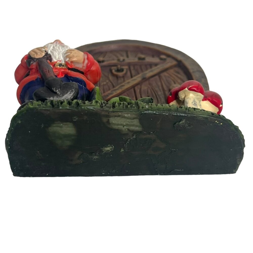 Garden Gnome Door Fairy Garden w Mushrooms Small Decoration Resin 3” - Picture 6 of 7